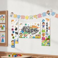 Back to School Celebration Backdrop Banner for Classroom Decoration