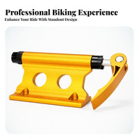 Metal Bike Fork Mount Bracket Circular Cutout Quick-Release Fork Mount for Travel