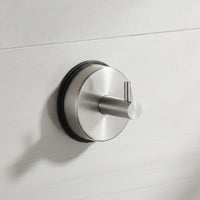 No-Drill Suction Hook with Peg Stainless Steel Suction Cup Hook Compact Space-Saving for Kitchen