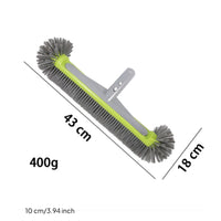 Heavy-Duty Pool Wall Brush Dense Bristles Pool Wall Scrubber for Pond, Bathroom, Thermal Spring