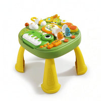Educational Dinosaur Activity Table Interactive Toy Table with Piano Multi-Functional Child-Centered for Toddlers