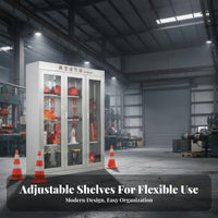 Micro Fire Station Cabinet Fire Resistant Fire Equipment Cabinet Emergency Supplies Locker for Property Managers, Factories, Warehouses