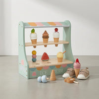 Ice Cream Shop Toy Set Role Play Ice Cream Stand Playset Fine Motor Skills Pretend Dessert Shop for Children
