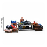 Tuna Market Figurine Set Realistic 1:64 Scale Figurine Lifelike