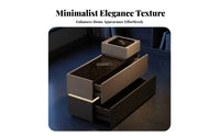 Minimalist aesthetic C-Shaped Storage Table accommodates Small Spaces Sofa-Side Stand Space-Saving Home Furnishing Easy Assembly for Homeowners, Apartment Dwellers, Students, Living Room, Bedroom
