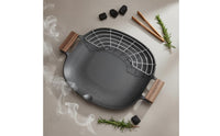 Multi-Purpose Korean Barbecue Pan Even Heating Korean Bbq Pan Food Grade Safe Coating for Outdoor
