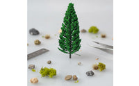 Realistic Design Miniature Evergreen Tree DIY Friendly Architectural Model Tree Long-Lasting Foliage for Hobbyists, Micro Landscapes