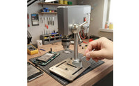 Micro Drill Press Adjustable Power Level Mini Drill Press Compact Size Power Tool for Workshop, Garage