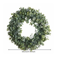 Decorative Artificial Eucalyptus Wreath Lifelike Eucalyptus Wreath Long-Lasting for Wedding