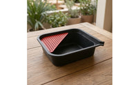 Oil Drain Pan Square Oil Drain Tray with Insert Container Heat-Resistant Long-Lasting for DIYers, Garage, Repair Shop