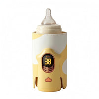Adjustable Temperature Portable Electric Bottle Warmer Fast Heating Portable Baby Bottle Warmer Compact for Parents, Babies, on the Move