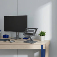 Laptop Stand, with Docking Station Metal Docking Station Laptop Stand Swivel for Professionals, Students, Home Office, Desk, Study