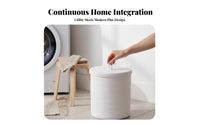 With Lid Lidded Rope container Woven Design Cotton Rope container Large Capacity Laundry Hamper Sturdy for home dwellers, Families, Students, Bedroom, Bathroom, Living Room, Nursery