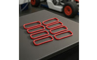 8 Pieces Intake Manifold Gasket Kit Molded O Seal Rectangular for LS Swaps