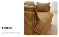 Nordic aesthetic Oversized Armchair cleanable Cover Rounded Single-Seater Couch Plush pading Living Room Seating Deep Seat for Guesthouse Owners, Homeowners, Interior Designers, Small Apartment, Bedroom, perusing corner