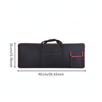 Keyboard Gig Bag Water-Resistant Instrument Storage Top Carry Handles