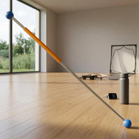 Golf Swing Training Stick Orange Grip Golf Practice Stick Weighted Swing Coach Club-Like