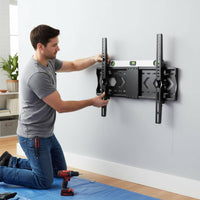 Black Finish Articulating Tv Mount Metal Slim-Line Tv Wall Mount Adjustable Home Hardware Foldable