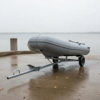 Inflatable Boat Trailer High Load Capacity Portable Boat Cart Thickened Steel Pipe Dinghy Launch Carrier for Fishermen, Beach, Shoreline