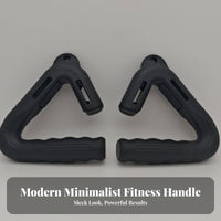 2 Pieces Multi-Functional Pull up Handles Wide Compatibility Strength Training Handles Sweat-Absorbing for Bodybuilders, Weightlifters
