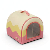 Enclosed Pet Bed Zippered Indoor Pet Tent Portable Dog Kennel for Travel