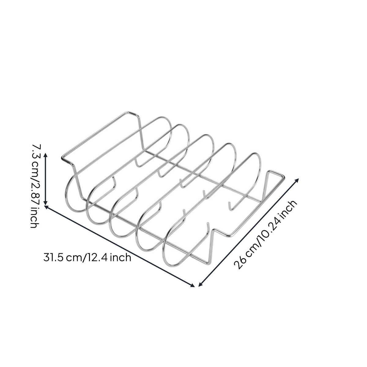 Non-Stick Coating Steak Grilling Rack Multi-Functional Stainless Steel Roasting Rack Easy to Clean for Outdoor, Camping, Kitchen