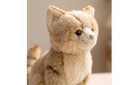 Cat Stuffed Animal Stuffed Feline Stuffed Toy Kitten Stuffed Animal Fuzzy Sitting for Children, Nursery, Shelf