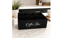 Foldable Coffee Station Organizer Collapsible Coffee Bar Organizer Countertop Organizer Portable for Office Breakroom
