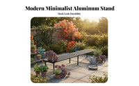 Floor-Standing 3-Tier Rolling Flower Rack Mobile Design 3-Tier Rolling Plant Stand Weather-Resistant Tiered Shelf Space-Saving for Gardeners, Apartment Dwellers, Home Decorators, Balcony, Patio, Outdoor, Living Room