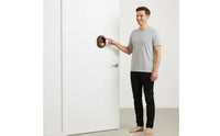Decorative Entry Indicator Easy Install Door Chime No Drilling Oval Bell Long-Lasting Wood for Entryway, Fridge