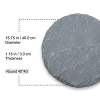 Black Stone Garden Stepping Stones, High Slip Resistant Courtyard Stepping Stones, Functional Garden Pathway Pavers, Cleft Finish Outdoor Steps