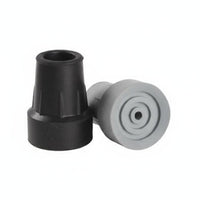 Wear-Resistant Rubber Crutch Foot Thickened Walking Stick Rubber Stopper Metal Insert Non-Slip Mobility Aid Tip for Elderly, Injured People