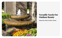 Brass Fountain Nozzle Stunning Visual Effects Landscape Fountain Sprinkler Elegant Design for DIY Enthusiasts, Courtyard