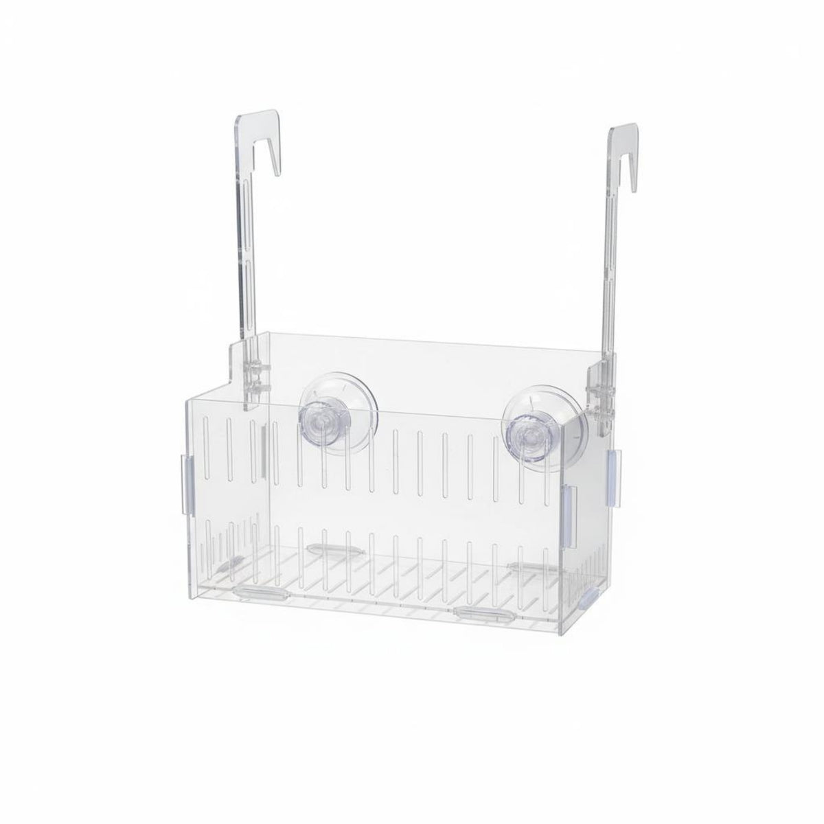 Space-Saving Acrylic Aquatic Aquarium Plant Holder Drill-Drillless Installation Aquarium Plant Holder Transparent Hydroponic Basket Long-Lasting Plastic for Terrarium