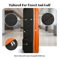 Sturdy Material Zippered Golf Travel Bag Soft-Sided Rolling Golf Travel Bag Sports Equipment Carrier Heavy Duty
