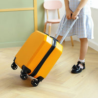 Rolling Suitcase Lightweight Multi-Directional Suitcase Hard-Shell Luggage Portable Impact-Resistant for Children, Travel