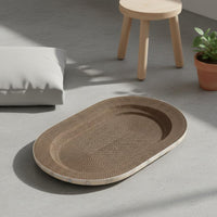 Long-Lasting Corrugated Cardboard Cat Scratcher 2 in 1 Multipurpose Oval Cat Scratching Board for Large Cats