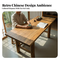 entire Wood Slab Table Natural Grain Wood Table Retro design & household Furniture for homeowners, Interior Designers, and tea Room, Guesthouse, Restaurant