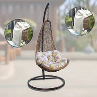 Hanging Chair with Stand Outdoor Hanging Basket Chair Patio Furniture for Adults, Readers, Backyard, Garden, Balcony