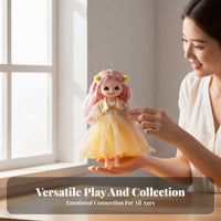 Ancient BJD Doll Billowing Sleeves Traditional Chinese Gown Design Dressing up Doll Intricate Details Chinese Princess Gown for Girls, Kids