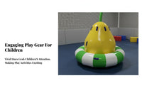 Multi-Activity Inflatable Castle sphere Pit Compatible Multi-Activity Obstacle Course Includes Slide and Seesaw vividly Colored