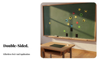 30 Pieces Pre-Cut Blackboard Magnetic Material Ready to Use Peel and Stick Magnetic Material Sheet Multipurpose for Classroom