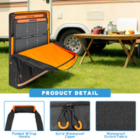 Waterproof Solar Panel Travel Bag with Shoulder Strap Padded Solar Panel Bag with Shoulder Strap Portable Sturdy for Camping