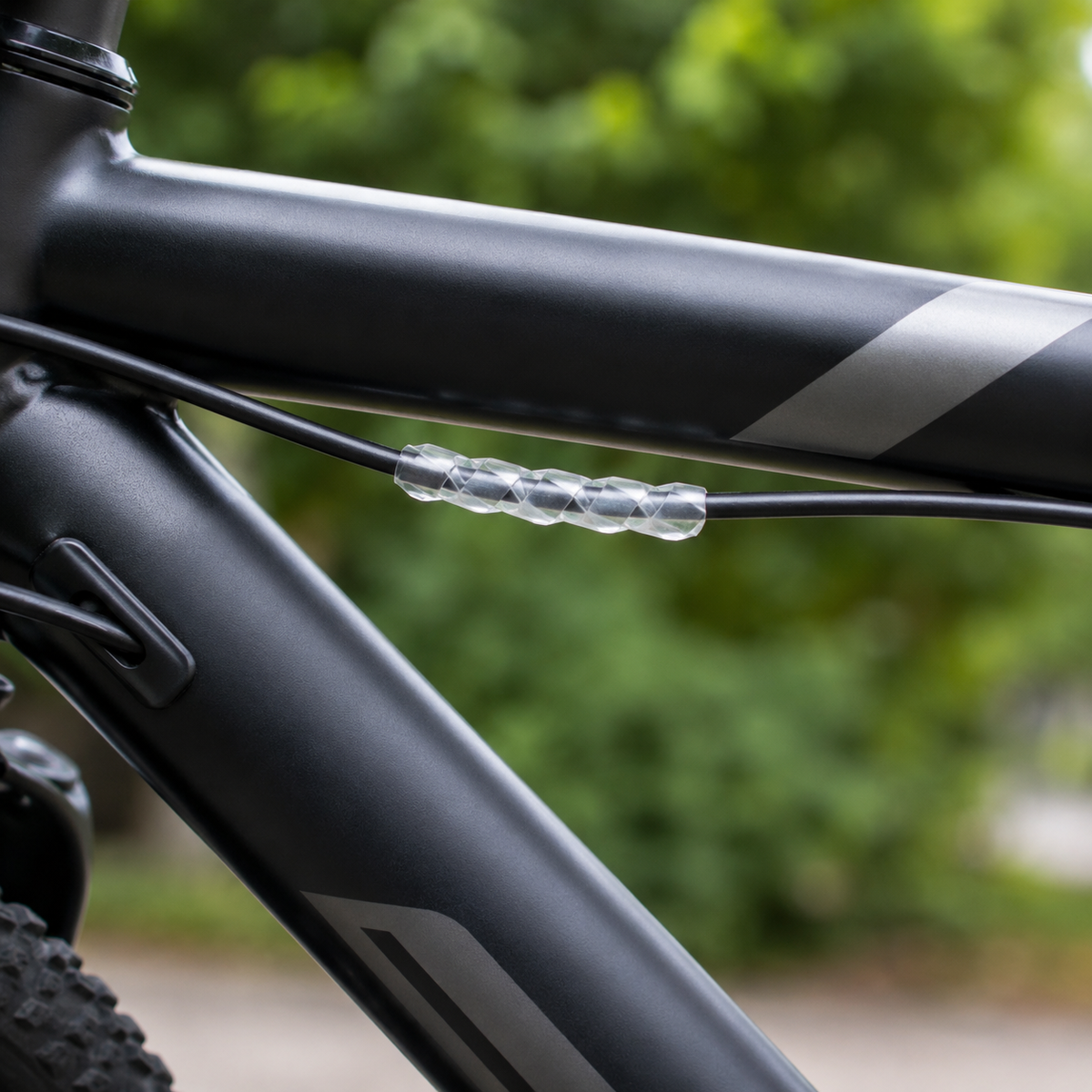 Mountain Bike Frame Protector, Transparent Synthetic Material Frame Wrap, Reusable Bike Paint Protection