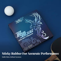Table Tennis Rubber Sheet Tacky Surface Racket Sport Pong Paddle Rubber High Density Sponge Table Tennis Racket Sticky Film for Hobbyists, Tournaments