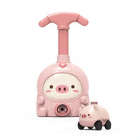 Balloon Launcher Toy Set Cartoon Balloon Powered Car Simple to Use