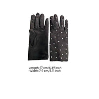 Rhinestone Gloves Sparkling Gloves with Rhinestones Costume Accessory Lightweight Elastic for Performers, Stage Performances