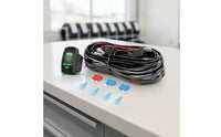 Work Light Wiring Harness 12V Light Bar Wiring Harness Automotive Prewired for off-Roaders, Trucks, SUVs