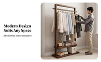 Mobile Design Rolling Clothes Rack with Shelves on Wheels Rolling Closet Organizer with Shelves Sturdy Frame Garment Stand Large Capacity for Apartment Dwellers, Students, Homeowners, Bedroom, Living Room, Entryway, Retail Display