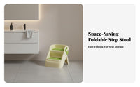 Anti-Slip Surface 2-Step Toddler Stool Rounded Corners Footstool Stable Structure Youngster s' Furniture Lightweight and Portable for Toddlers, Parents, Adults, Bathroom, Hand Washing, Bedroom, Kitchen